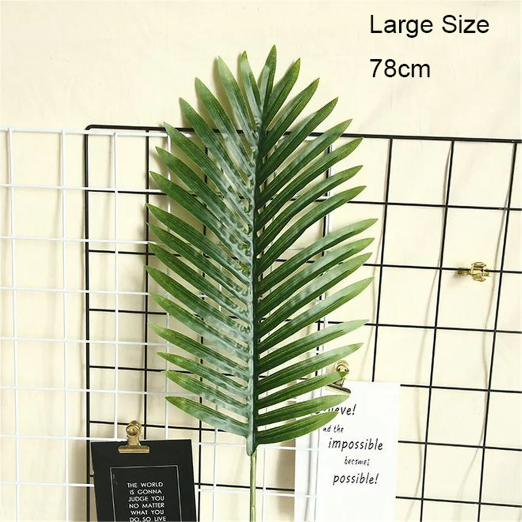 Artificial Green Fabric Turtle Back Leaf Scattered Tail Leaf Wedding Decoration For Home Christmas Birthday Palm Leaves