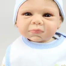 Новорожденная имитация reborn Babydoll силиконовая, виниловая кукла детские игрушки подарок для девочек