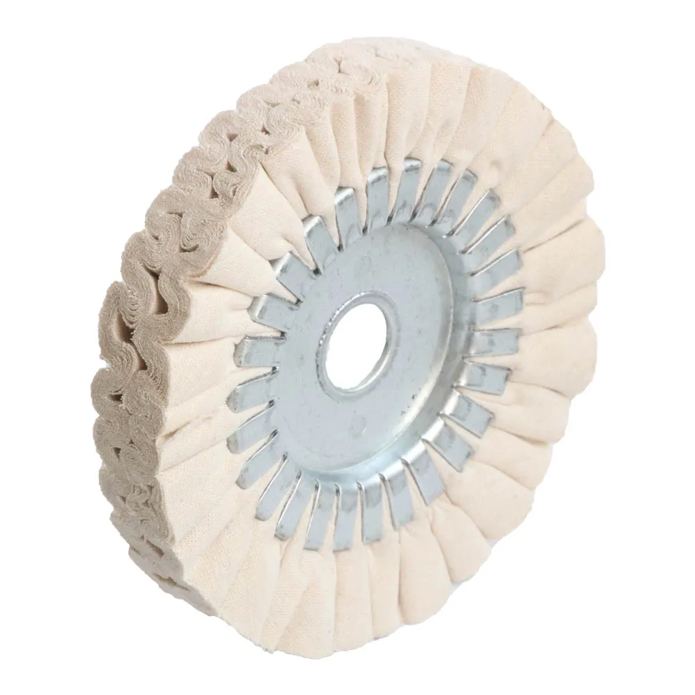 6 in 150 mm coton Airway Polissage Roue 24 plys Chiffon Polissage Pad 4/5" Trous environ 15.24 cm 