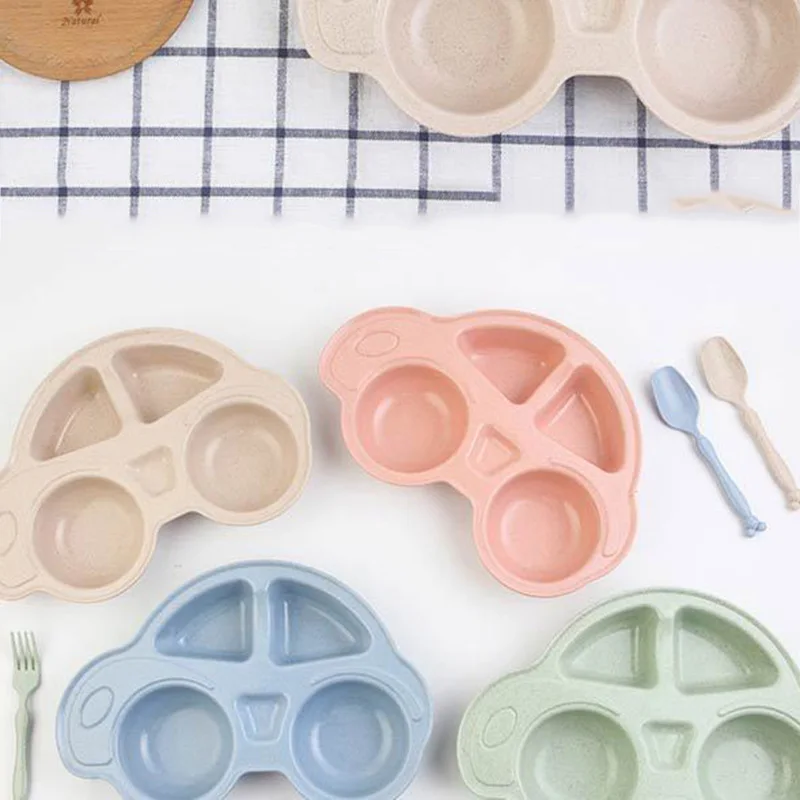 Cartoon Car Baby Bamboo Plate Baby Feeding Dinnerware Wheat Straw Tableware for Baby Kids Dishes ECO-friendly Children Plates Cartoon Car Baby Bamboo Plate Baby Feeding Dinnerware Wheat Straw Tableware for Baby Kids Dishes ECO-friendly Children Plates
