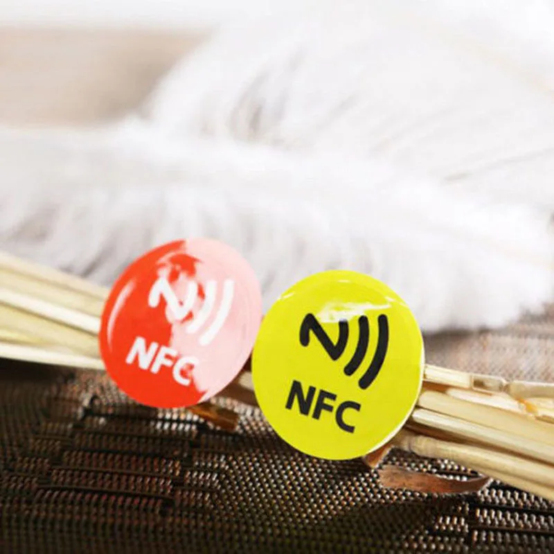 Смарт метки NFC наклейки чип клейкий 144 байт 13 56 МГц прочный для мобильного