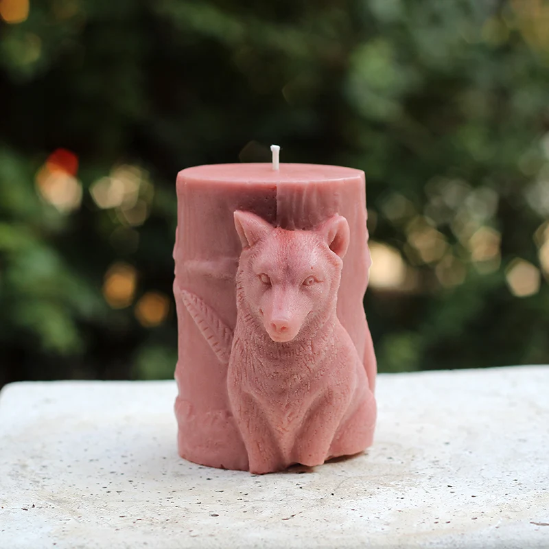 

DIY Wolf Silicone Candle Soap Mold Chocolate Mold 3D Decorative Soap Molds Cake Decorating Tools