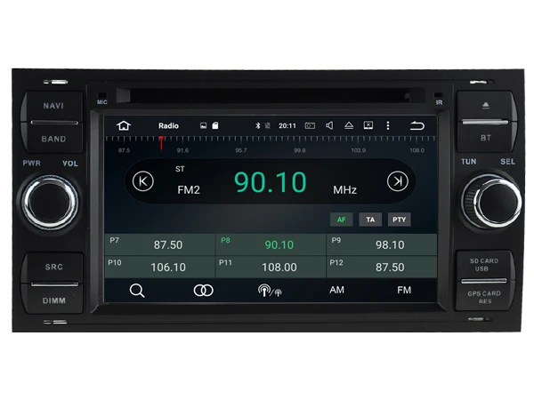 Top Ips screen Android 8.0 Car Dvd Navi Player FOR FORD S-MAX/C-MAX 2007 2008 2009 gps auto stereo audio multimedia 12