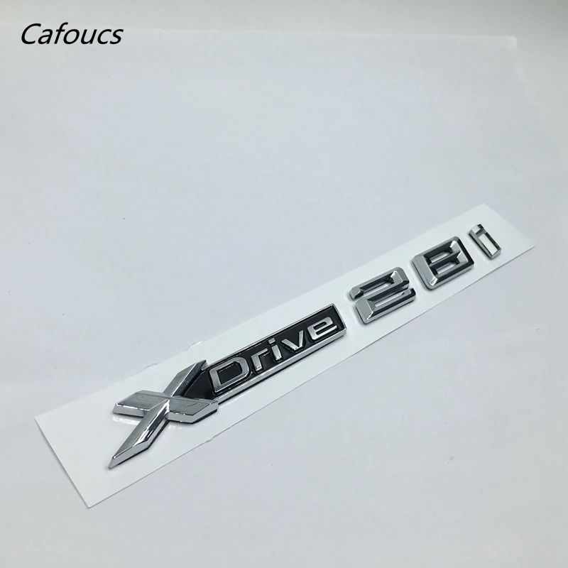  Cafoucs ABS Chrome Car XDrive Logo Emblem Trim Sticker X Drive 20i 25i 28i 30i 35i 40i 48i 50i For 