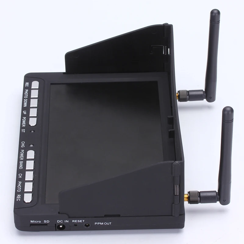 

Skyzone Skysight RC708 5.8G 40CH Diversity Receiver Rx 7 Inch Monitor HDMI Input DVR PPM Support Fatshark for racing drone