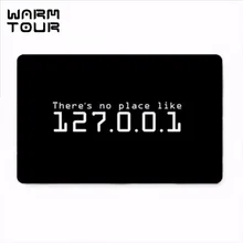Теплый тур не место как 127.0.0.1 коврик с рисунком, нескользящий внутренний/открытый/напольный коврик размер 60W x 40H cm