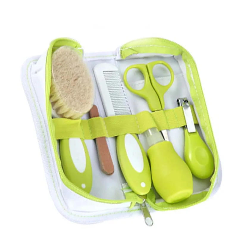 

6Pcs/Set Multifunction Newborn Baby Kids Nail Hair Health Care Thermometer Grooming Brush Kit Healthcare Accessories-30