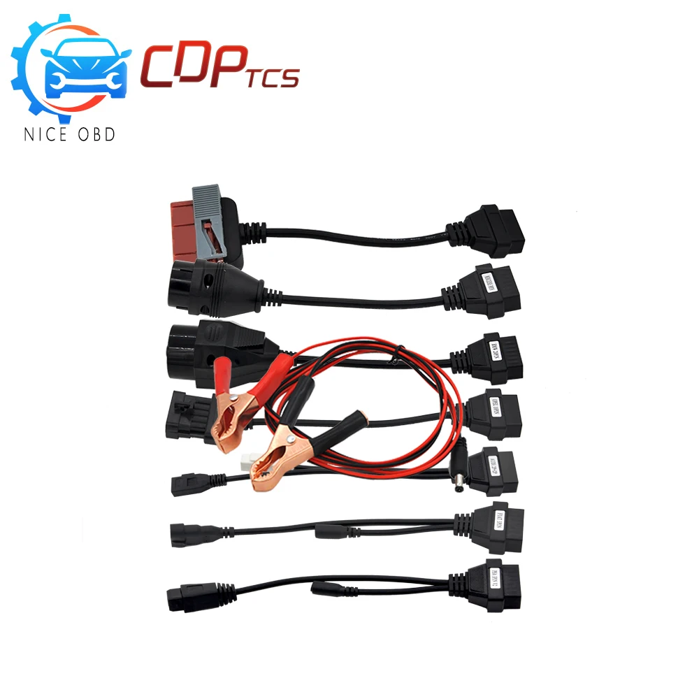 

Full Set OBDII TCS PRO CDP -Tcs 8 Car OBD2 Cables For cdp tcs Cdp Pro plus mvd Multidiag pro+ cdp tcs auto diagnostic Tool Cable