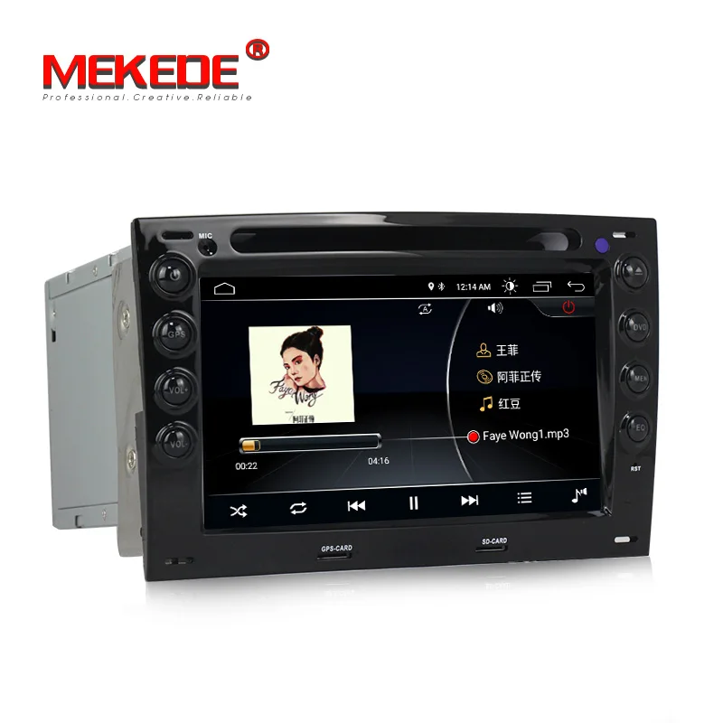 MEKEDE HD 4 ядра 7 ''2 Din Android 8,1 dvd-плеер автомобиля для Renault Megane 2 ii 2006 2007 2008 2009 радио gps-навигатор RDS 1024*600