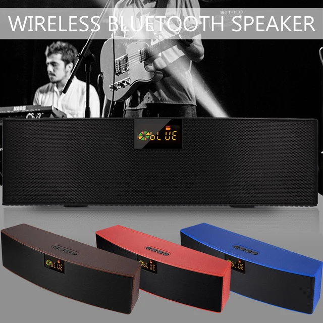 Wireless Bluetooth Speaker Portable Speaker Home Desktop Soundbar Stereo Outdoor Subwoofer Music Player LED USB TF AUX FM HiFi