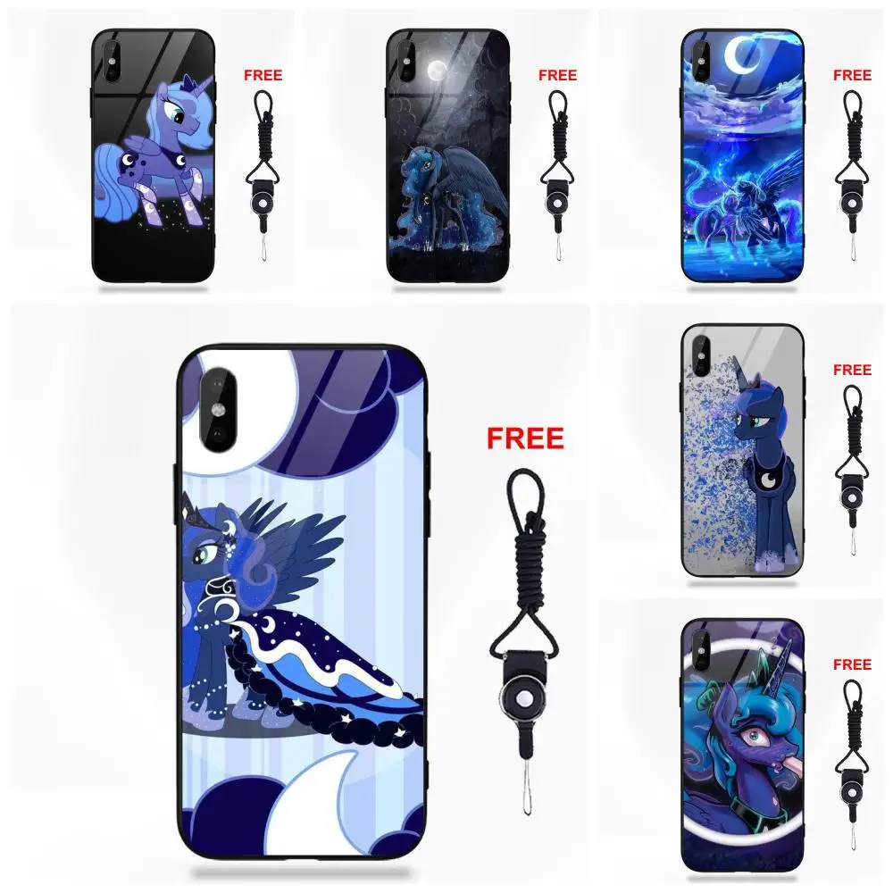 Vvcqod Cool мультфильм My Little Pony принцесса Луна для Apple iPhone 5 5C 5S SE 6 S 7 8 Plus X XS Max