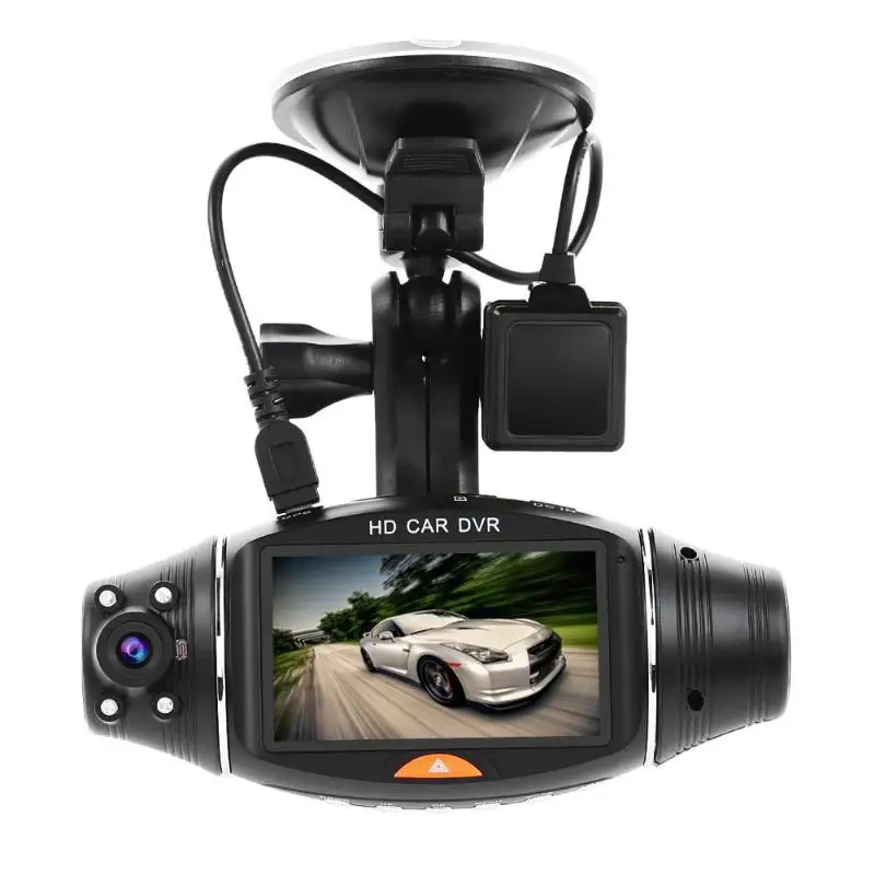

2.7" High Definition Dual Lens Car DVR Camera 140 Degree Digital Video Recorder GPS Logger Night Vision Auto Dash Cam Camcorder