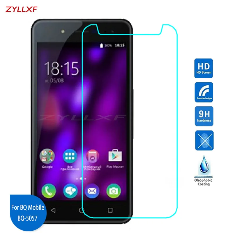 

For BQ Mobile BQ-5057 Strike 2 Tempered Glass Screen Protector Film 5 inch 9H 2.5D Safety Protective Film On BQS-5057 Strike 2