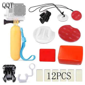 

QQT for GoPro Surf Kit Kit Floaty Sponge Tripod Strap Anti-fog film For Go pro Hero 6 5 4 3 + 3 Sport Camera