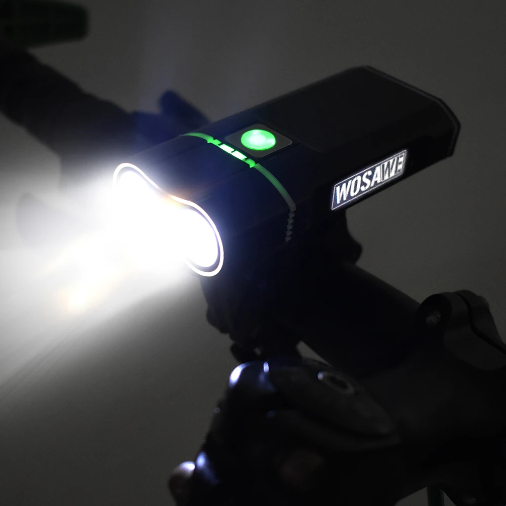 Discount WOSAWE Cycling Bicycle Light 2400 Lumen XML LED lamp Bike Front Light USB Flashlight Rechargeable 18650 Batteries With holder 1 Discount WOSAWE Cycling Bicycle Light 2400 Lumen XML LED lamp Bike Front Light USB Flashlight Rechargeable 18650 Batteries With holder 1