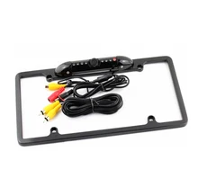 312mm * 160mm tamanho Americano EUA Placa De Licença de Carro Quadro do Rack reversa retrovisor Do Carro de backup estacionamento câmera HD porta RCA 6 M cabo PZ422