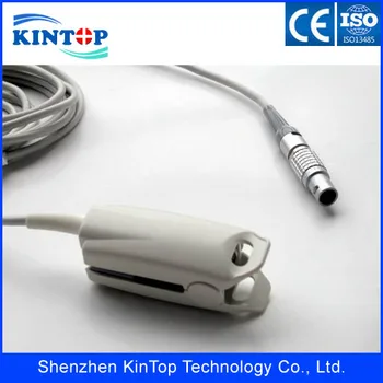 

Free Shipping 4000F Goldway adult finger clip SpO2 Sensor 3m,5pin for patient monitor with CE approved