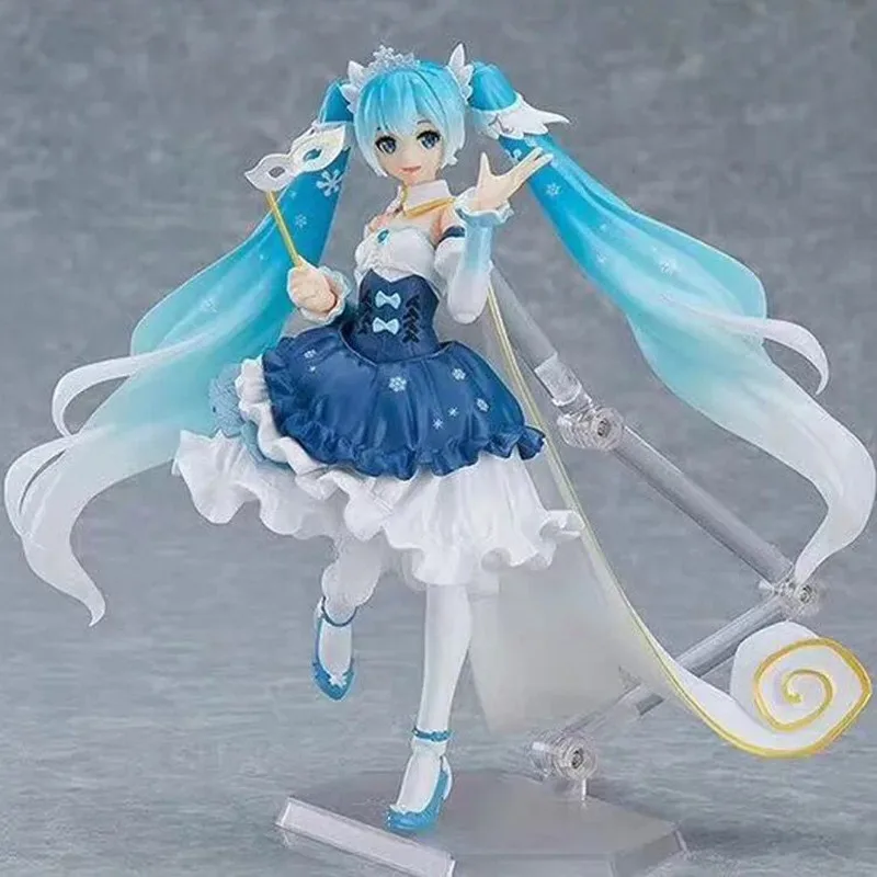 Miku EX-054 10th anniversary Snow Hatsune подвижное лицо ПВХ Фигурки Коллекция Модель игрушки подарок