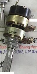 

1pcs/lot Special Japanese production NOBLE double with switch potentiometer A5K-25MM flower axis