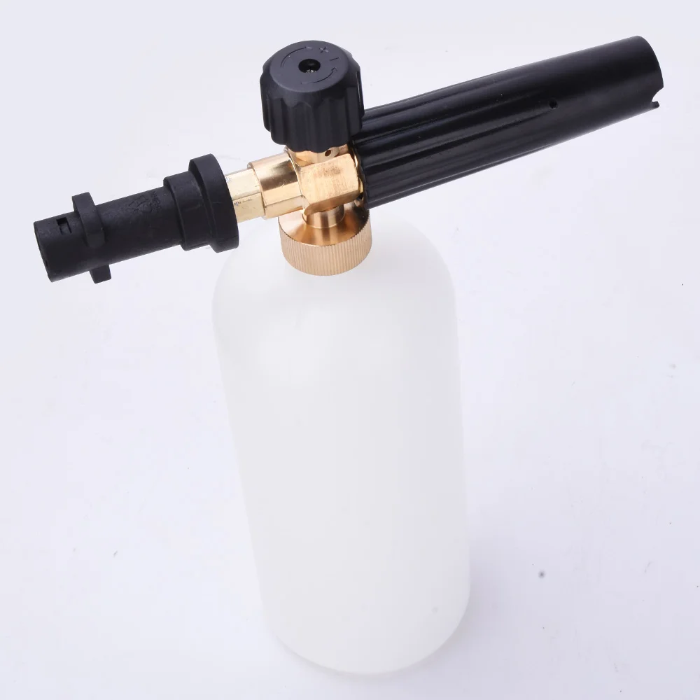 Arma para Karcher Série de Alta Laleyenda Ajustável Espuma Lança Pressão Neve Sabão Foamer Bico k5 k2 k3 k7 Lavadora Carro 1000 ml k 12 k série de alta pressão neve sabão