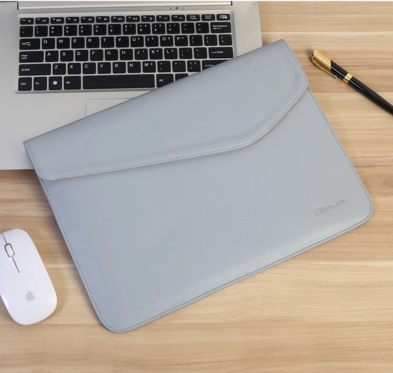 Тонкий чехол из искусственной кожи для ноутбука 13 14 дюймов, чехол для Dell Asus lenovo Hp Ace Macbook Air Pro 13,3 Touch Bar
