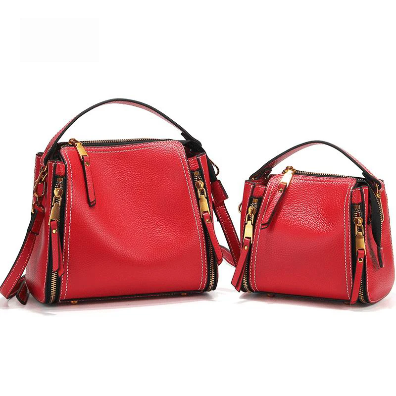 

Brand Real Leather Handbags Ladies Genuine Leather Tote Hand Bags Female Designer Shopper Shoulder Bags For Women 2019