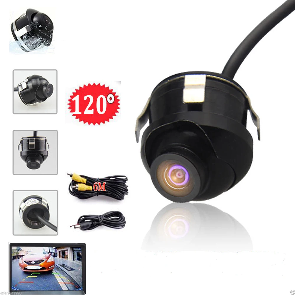 Beste HD Nachtzicht Auto Camera Voor Side Links Rechts Achteruitrijcamera 360 Graden Rotatie Universele Auto Omkeren Back Camera