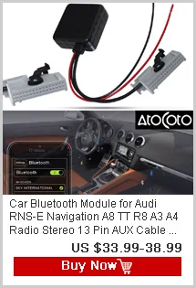 AtoCoto Bluetooth AUX приемник кабель адаптер для VW Audi 2G 3g MMI системы A4 A5 A6 Q5 Q7 аудио медиа вход AMI MDI интерфейс