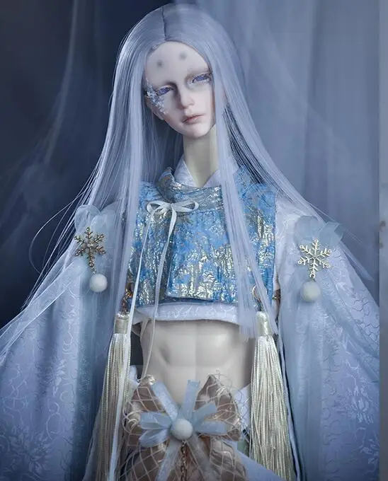 

Refined version Retro Japanese Style Haunted night Snorunt Kimono For 1/3 1/4 Uncle Boy Girl SD MSD BJD Doll Clothes