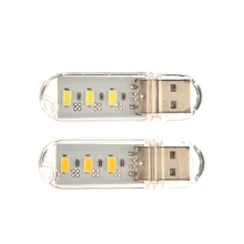 1Pcs Mini USB LED Night Light Computer Notebook Mobile Power Charger Camping Lamp For Reading Bulb