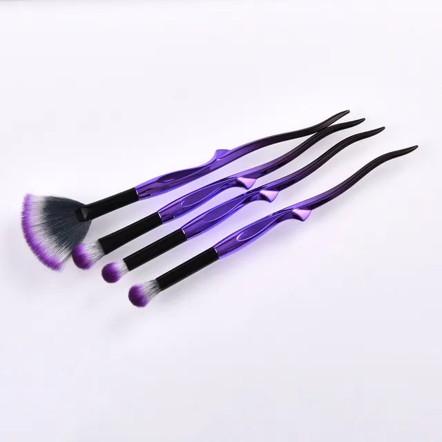 Special Price 4 x Pro Makeup Brushes Set Foundation Powder Eyeshadow Eyeliner Lip Brush Tool   G411