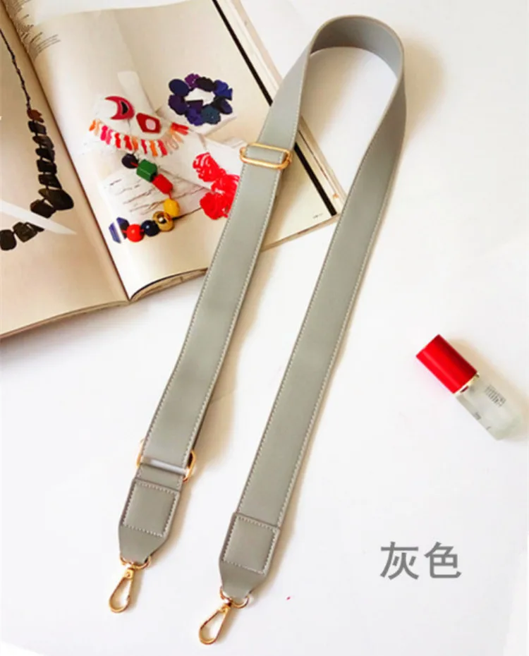PU Leather Shoulder Bag Strap Belt 130cm Adjustable Wide Strap Bag Accessories Parts For Women Crossbody Handbag Replacement