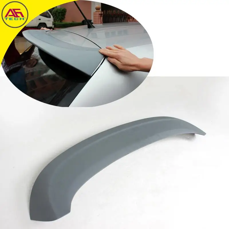 Primer ABT style car back window lip spoiler wing rear door spoiler