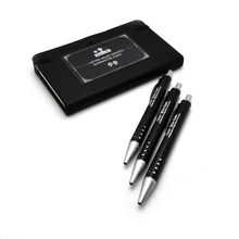 Канцелярская металлическая элегантная шариковая ручка с звездочками спереди 50 шт много пользовательских печати с вашей компанией информация и веб-url