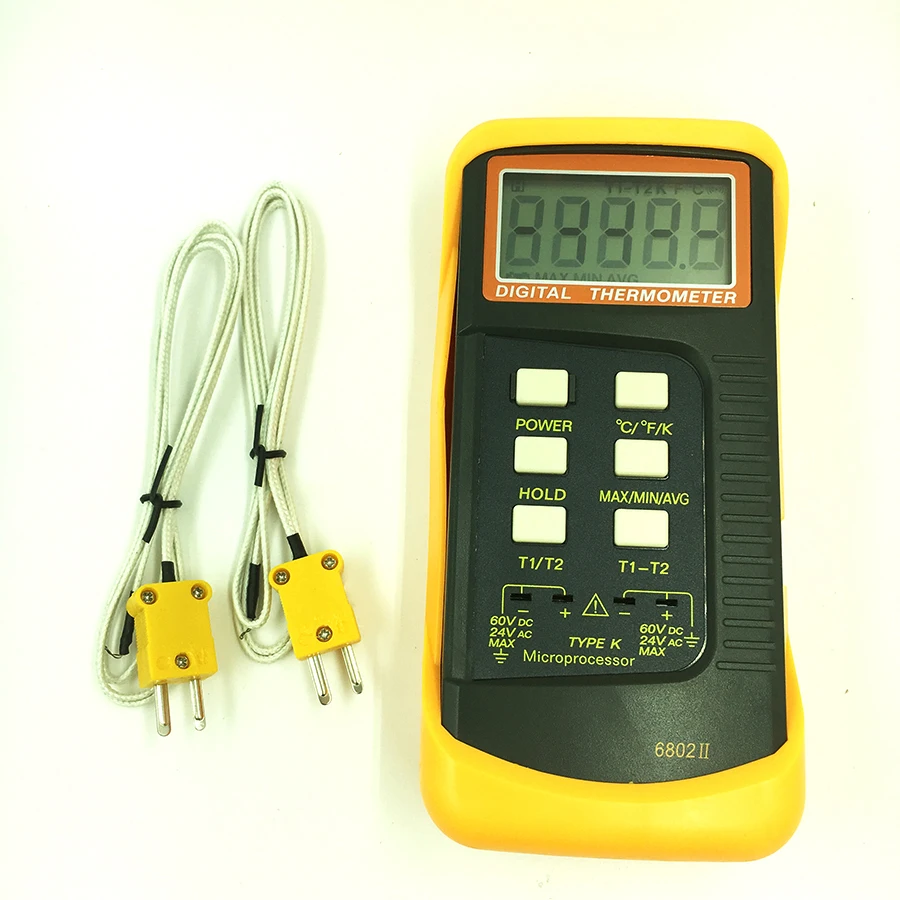 6802II K type digital thermometer thermocouple thermometer K Type