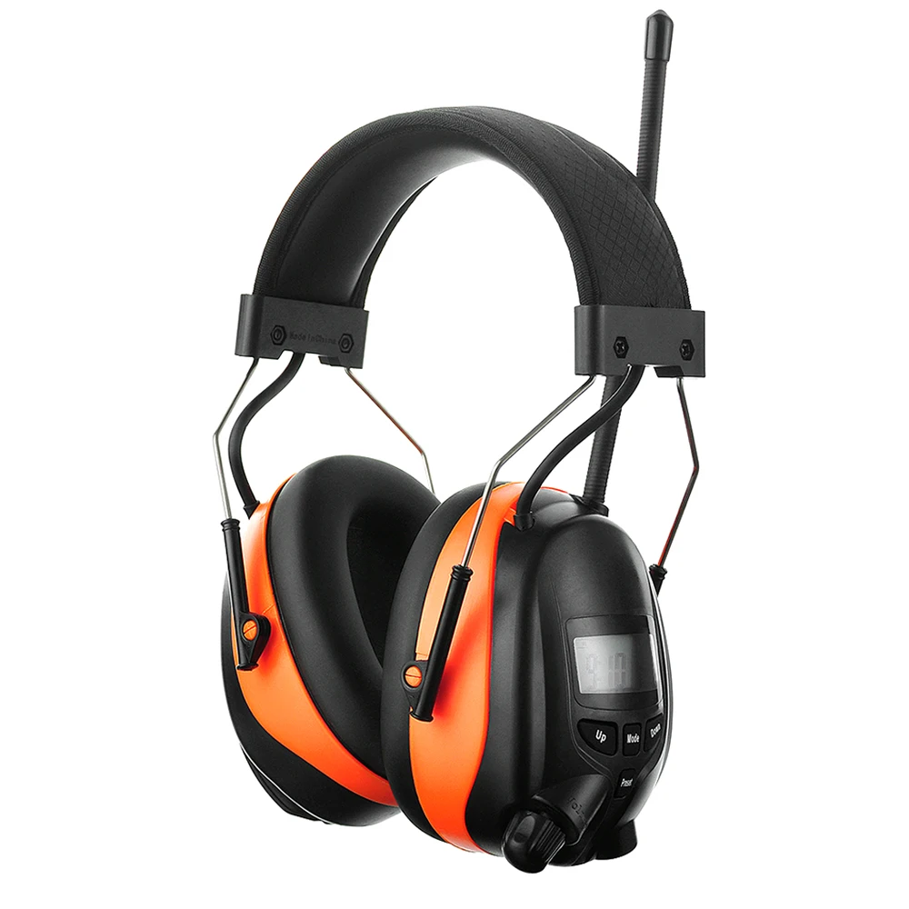  Electronic Bluetooth Earmuffs NRR 25dB Hearing Protection AM FM Radio Headphones Noise Canceling Ad