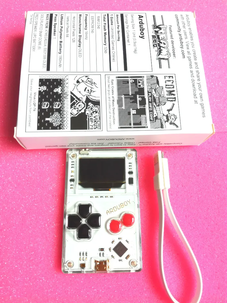 SEE-1687A Spot Arduboy с открытым исходным кодом игровая макетная доска электронная diy программируемая игровая консоль Ретро ручной