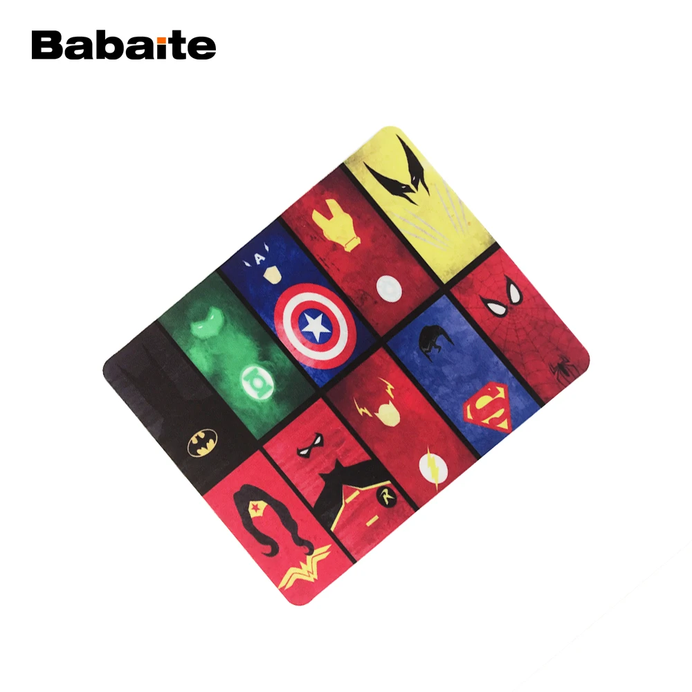 Babaite250x290x2mm Marvel Comics Супергерои коллаж индивидуальные Мышь Pad моды Мстители компьютер Тетрадь игровой Мыши компьютерные Коврики pad