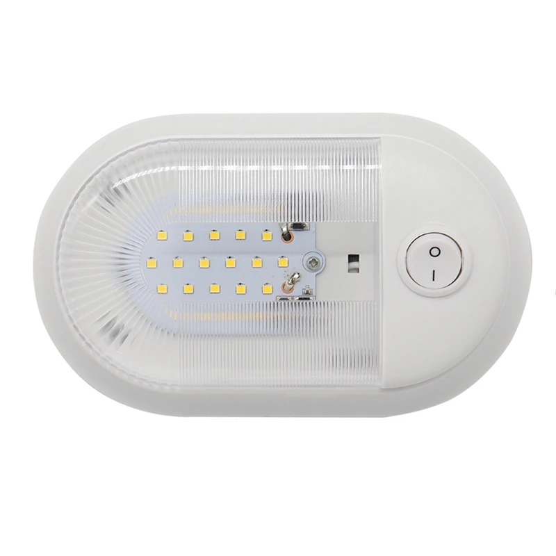 12V /24Vled Rv Ceiling Dome Light Interior Lighting For Trailer Camper With Switch Single (Warm White) | Автомобили и мотоциклы