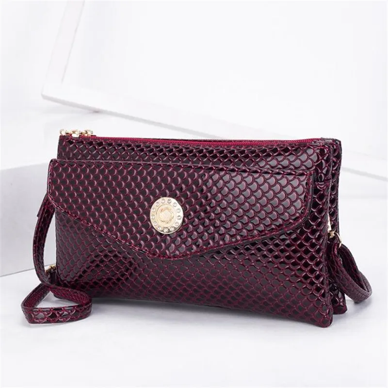 

Women Bags Simple Korean Shoulder Bags Luxury Handbags Fashion Double Zipper Women's Clutch Messenger Bag Mobile Phone Bag