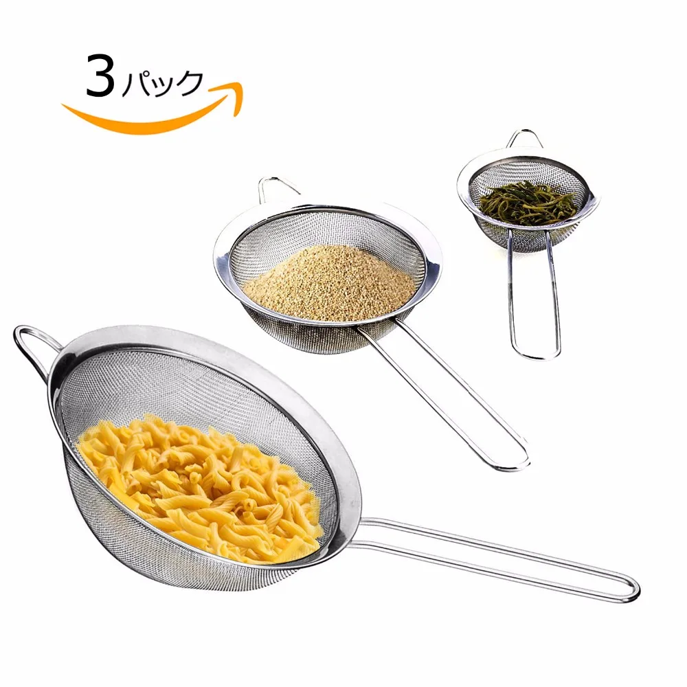 

3pcs Multi-functional Filter Spoon With Clip Food Kitchen Oil-Frying BBQ Filter stainless steel clamp strainer set Kitchen tools