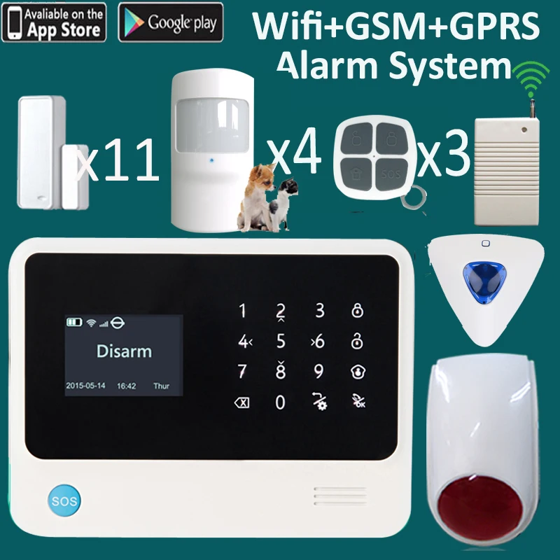 Russian language menu Russia gsm & wifi two-in-one security intruder alarm system for home G90B PLUS Russian language menu Russia gsm & wifi two-in-one security intruder alarm system for home G90B PLUS