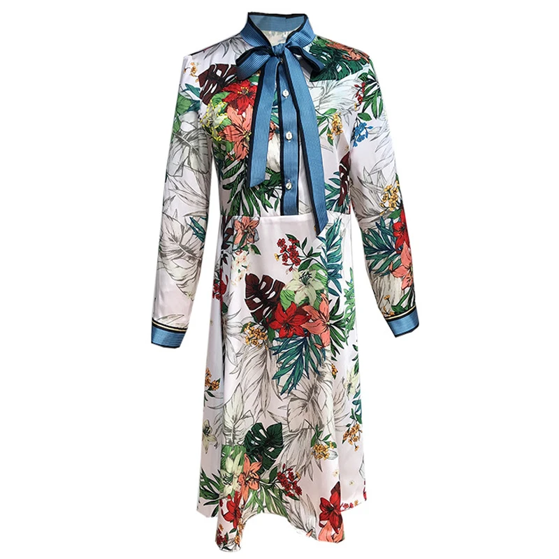

New shaped Female Spring and Summer 2009 Retro vintage Printing Delicate Hand nailed Pearl Received Waist Dress