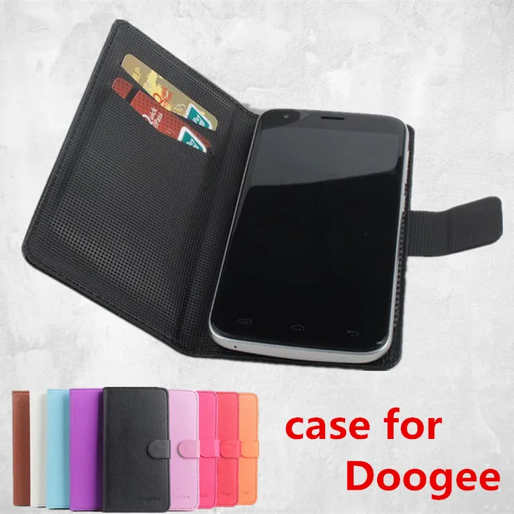 

9 color Leather case For DOOGEE Valencia 2 Y100 Pro Flip Cover case housing With Card Slot for Valencia2 Y 100 Phone Cover Cases