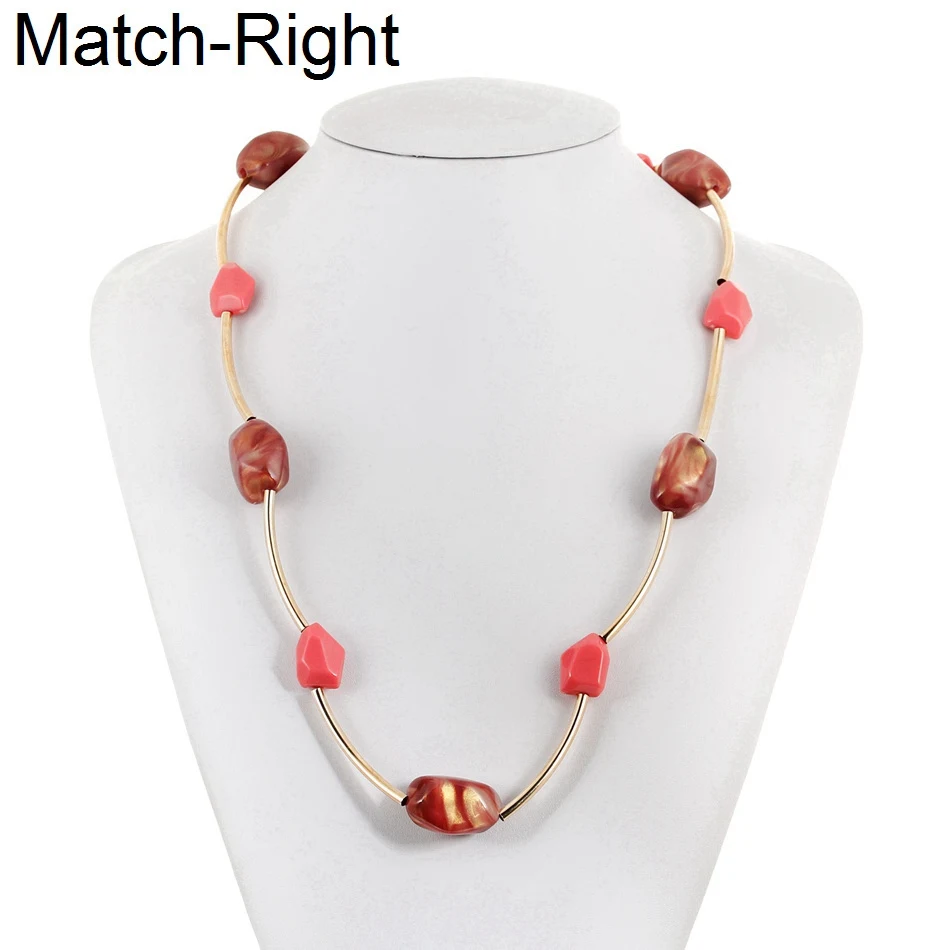 

Match-Right Necklaces & Pendants Women Statement/Long/Lady/Sweater/Beads Necklaces for Women Neck Decoration Chocker SP665