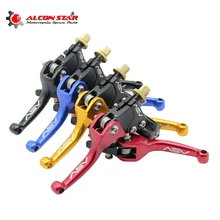 Alconstar 7/" 22 мм алюминиевый ASV F3 короткий тормоз сцепления складной рычаг 4 цвета для гоночного мотоцикла питбайк модифицированный