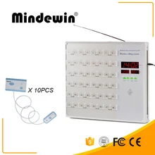 Mindewin Nurse Call System 10PCS Nurse Call Button and 1PCS Nurse Station Host Full English System Patient Call Button english patient