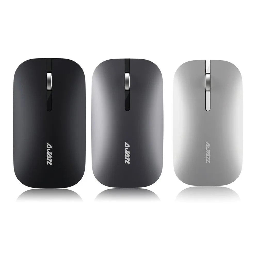 

Ajazz Super Thin Wireless Bluetooth Dual Mode Mouse Comfortable Durable Endurance Optical Mouse for Computer PC Office Use