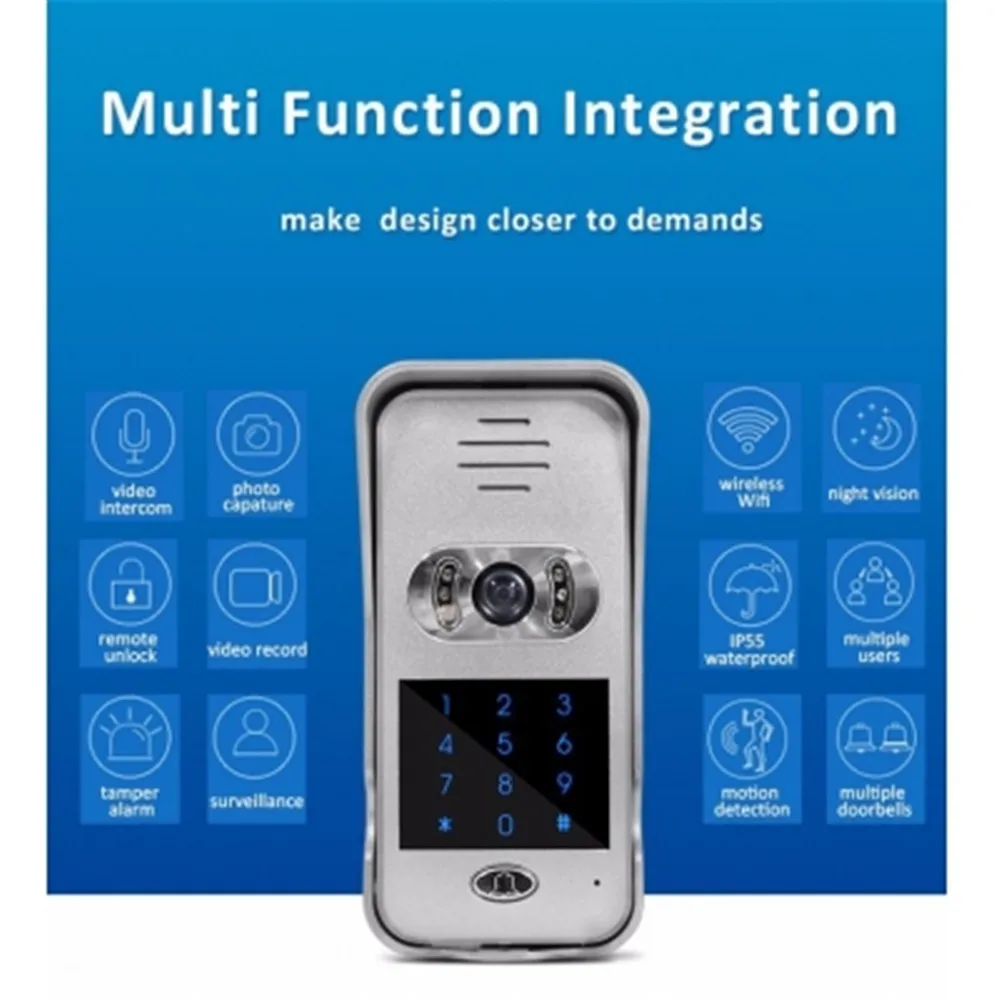 

App Remote Control 720P Wireless Intercom WIFI Doorbell