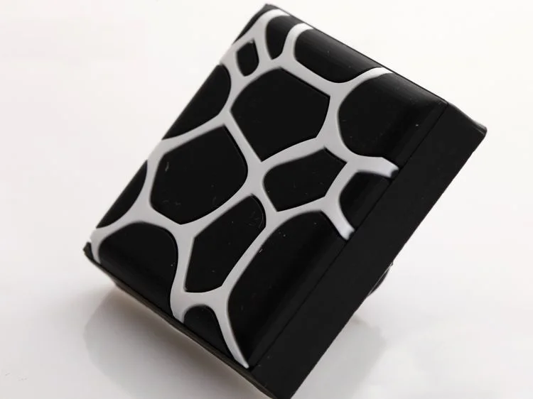 10Pcs Furniture Hardware Rubber Black Kitchen Drawer Knobs(Diameter